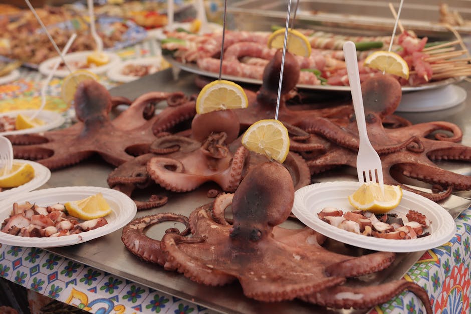 Stand de cuisine de rue italienne traditionnelle