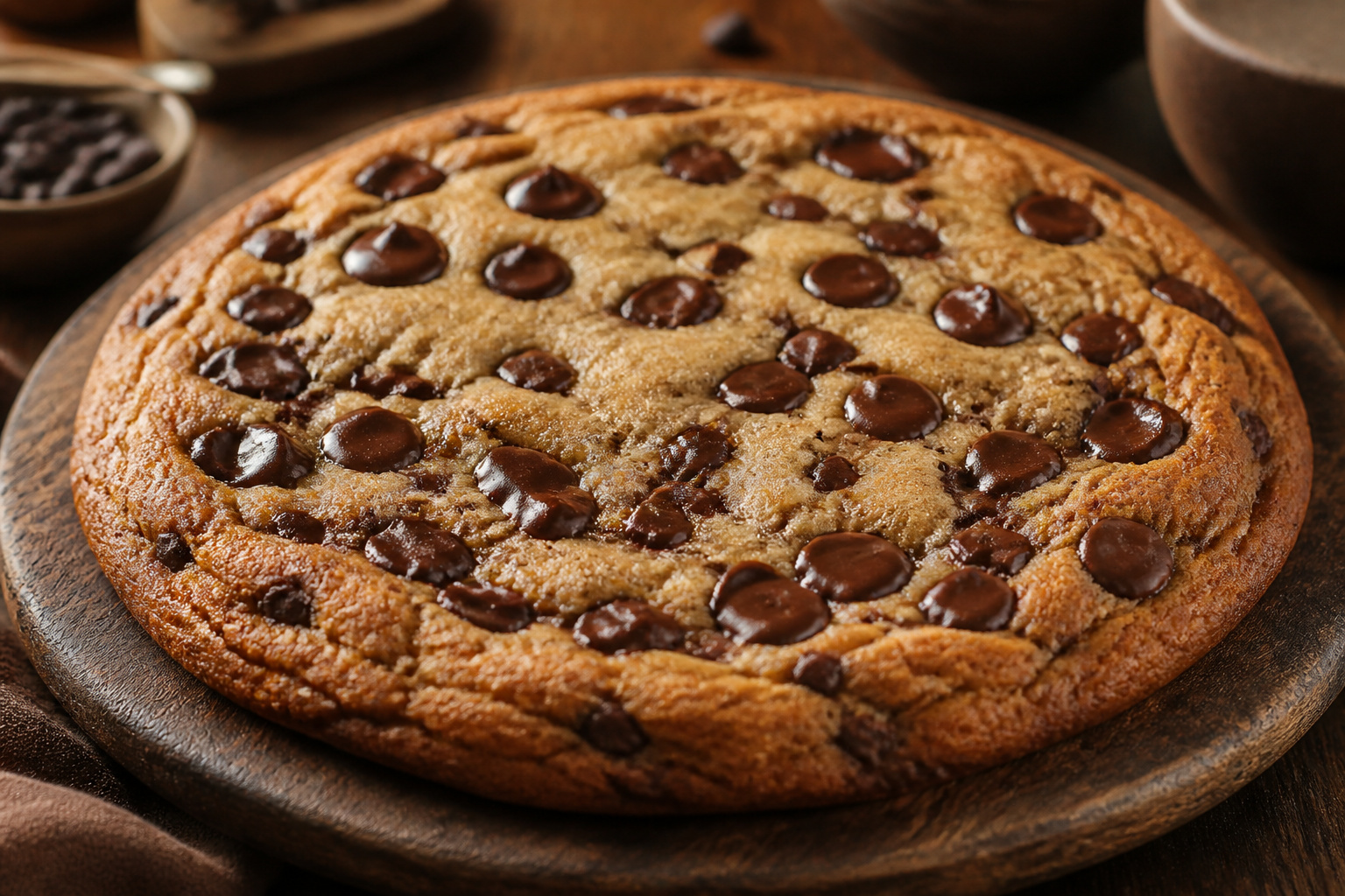 Gros cookie aux pepites de chocolat