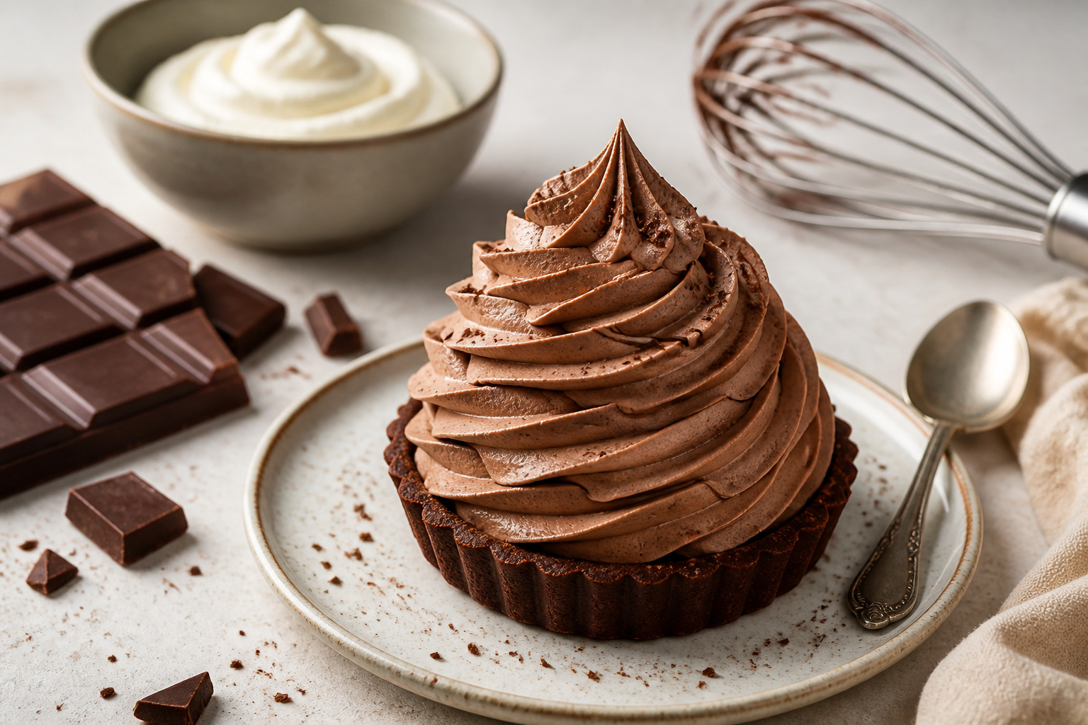 Ganache montee au chocolat delice aerien