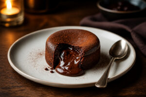 Fondant au chocolat degoulinant