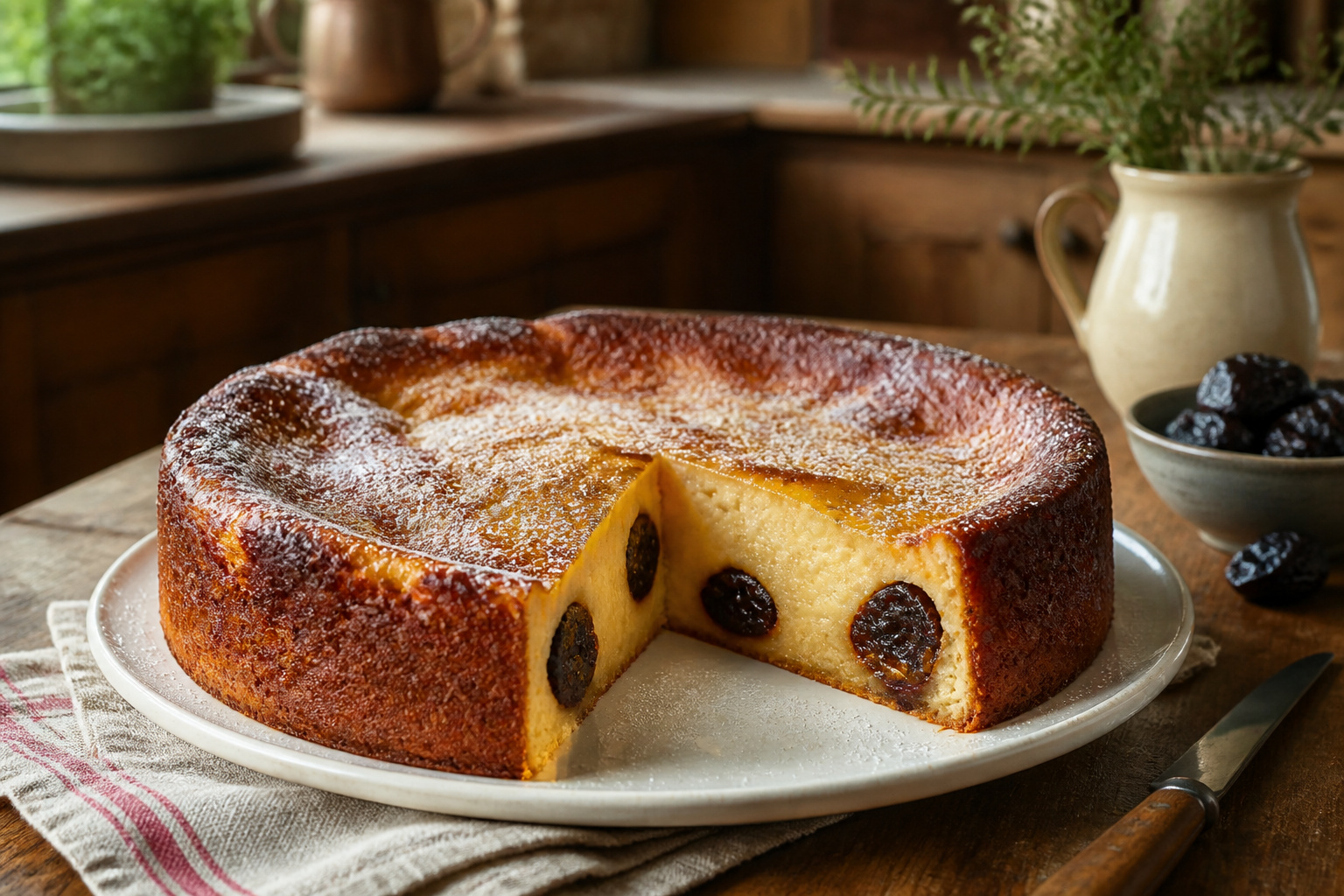 Far breton aux pruneaux gourmandise reconfortante
