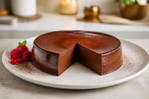 Flan au chocolat une gourmandise soyeuse